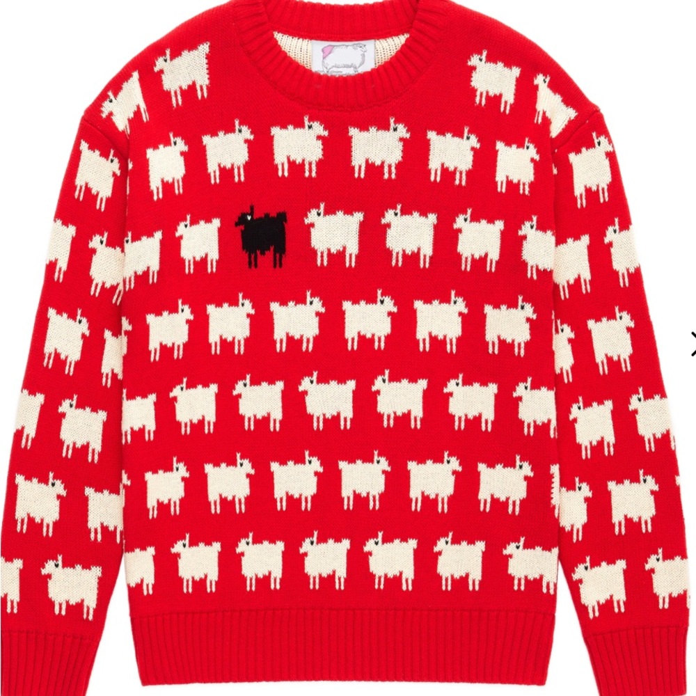 Rowing Blazers Red and White Crew Neck Sweater Nordic Design